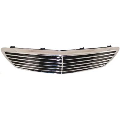 Rareelectrical - New Chrome Shell Grille Assembly Compatible With Mercedes Benz E320 Base 6 Cyl 3.2L E350 4Matic 6 - Image 5