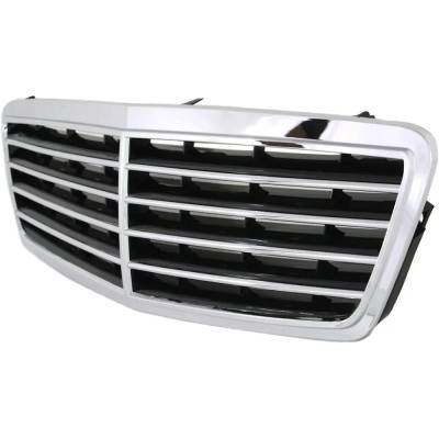 Rareelectrical - New Chrome Shell Grille Assembly Compatible With Mercedes Benz C240 4Matic 6 Cyl 2.6L C320 4Matic 6 - Image 2