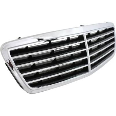 Rareelectrical - New Chrome Shell Grille Assembly Compatible With Mercedes Benz C240 4Matic 6 Cyl 2.6L C320 4Matic 6 - Image 3