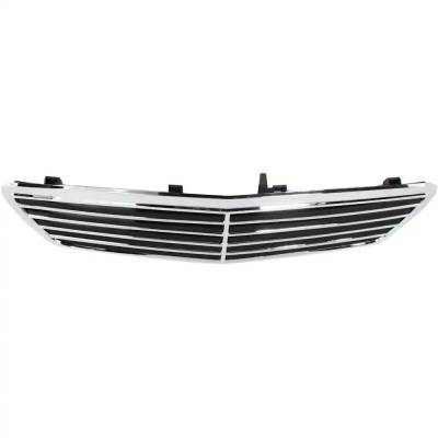 Rareelectrical - New Chrome Shell Grille Assembly Compatible With Mercedes Benz C240 4Matic 6 Cyl 2.6L C320 4Matic 6 - Image 5