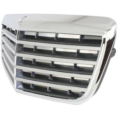 Rareelectrical - New Chrome Shell Grille Assembly Compatible With Mercedes Benz E550 Base 8 Cyl 5.5L E350 4Matic 6 - Image 2