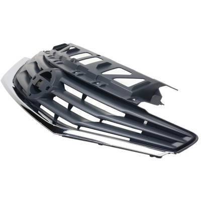 Rareelectrical - New Gray Grille Assembly Compatible With Nissan Versa Note S 4 Cyl 1.6L Versa Note Sv 4 Cyl 1.6L - Image 2