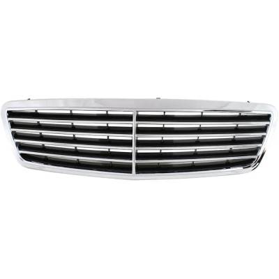 New Chrome Shell Grille Assembly Compatible With Mercedes Benz C320 4Matic 6 Cyl 3.2L C230 Sport 6