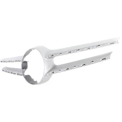 Rareelectrical - New Silver Grille Assembly Compatible With Mercedes Benz E300 4Matic 6 Cyl 3.5L E400 4Matic 6 Cyl - Image 2