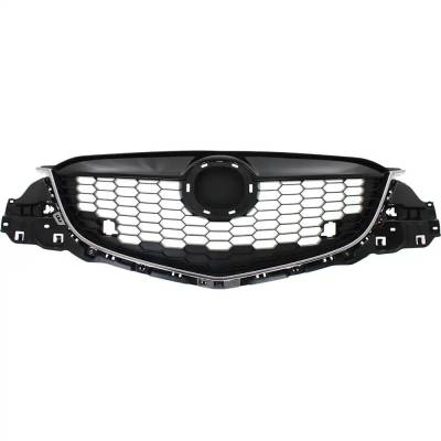 New Painted Black Grille Assembly Compatible With Mazda Cx-5 Grand Touring 4 Cyl 2.5L 2014