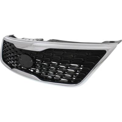 Rareelectrical - New Grille Assembly Compatible With Kia Sorento Limited 6 Cyl 3.3L Sorento Ex 6 Cyl 3.3L Sorento Sx - Image 2