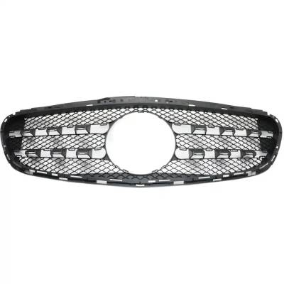 New Textured Black Grille Assembly Compatible With Mercedes Benz E250 Bluetec 4 Cyl 2.1L E350 Base 6