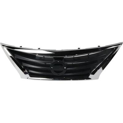 New Grille Assembly Compatible With Nissan Versa 1.6 S Plus 4 Cyl 1.6L Versa S 4 Cyl 1.6L Versa Sv 4
