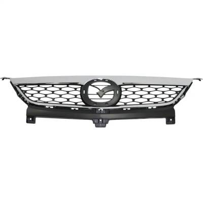 Rareelectrical - New Chrome Grille Assembly Compatible With Mazda Cx-9 Gs 6 Cyl 3.7L Cx-9 Gt 6 Cyl 3.7L Cx-9 Touring - Image 4