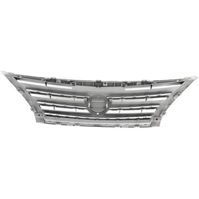 Rareelectrical - New Chrome Shell Grille Assembly Compatible With Nissan Sentra Sl 4 Cyl 1.8L Sentra Sv 4 Cyl 1.8L - Image 5