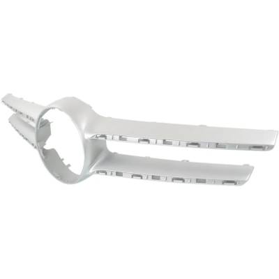 Rareelectrical - New Silver Grille Assembly Compatible With Mercedes Benz E350 4Matic 6 Cyl 3.5L E400 Base 6 Cyl 3.0L - Image 2