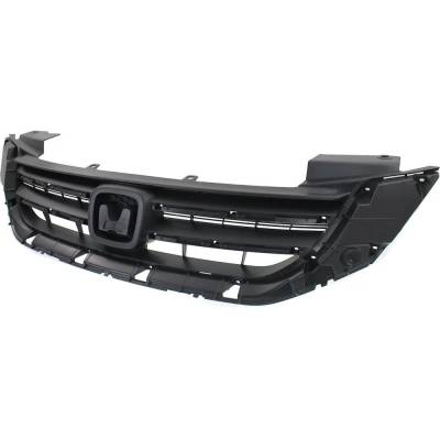 New Textured Gray Grille Assembly Compatible With Honda Accord Touring 4 Cyl 2.4L Accord Plug-In 4