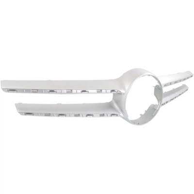 Rareelectrical - New Silver Grille Assembly Compatible With Mercedes Benz E400 Base 6 Cyl 3.0L E350 4Matic 6 Cyl 3.5L - Image 3