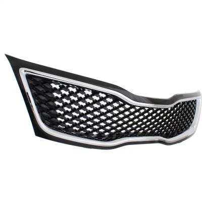 Rareelectrical - New Black Grille Assembly Compatible With Kia Optima Ex Luxury 4 Cyl 2.4L Optima Sx Turbo 4 Cyl 2.0L - Image 3