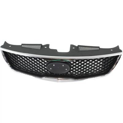 Rareelectrical - New Textured Black Grille Assembly Compatible With Kia Forte Lx 4 Cyl 2.0L Forte Ex 4 Cyl 2.0L Forte - Image 4