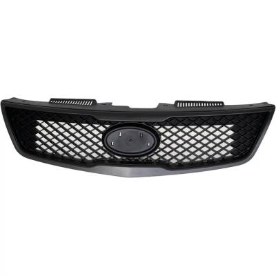 New Textured Black Grille Assembly Compatible With Kia Forte Sx 4 Cyl 2.4L Forte Ex 4 Cyl 2.0L Forte