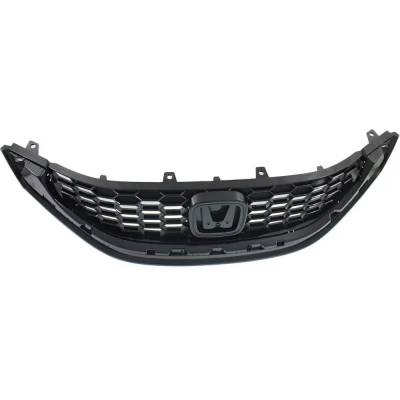 Rareelectrical - New Black Grille Assembly Compatible With Honda Civic Si 4 Cyl 2.4L Civic Ex 4 Cyl 1.8L Civic Ex-L 4 - Image 3