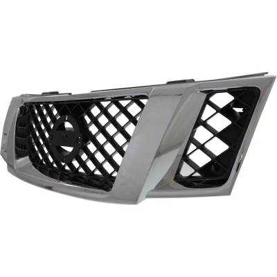 Rareelectrical - New Chrome Shell Grille Assembly Compatible With Nissan Pathfinder Le 6 Cyl 4.0L Pathfinder Se 6 Cyl - Image 2