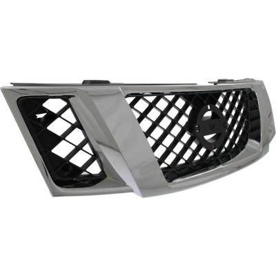 Rareelectrical - New Chrome Shell Grille Assembly Compatible With Nissan Pathfinder Le 6 Cyl 4.0L Pathfinder Se 6 Cyl - Image 3