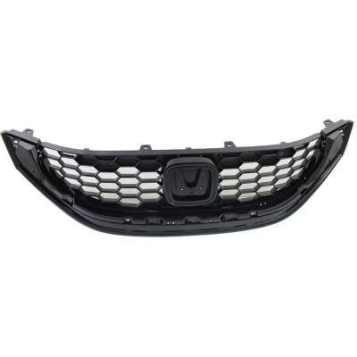Rareelectrical - New Black Grille Assembly Compatible With Honda Civic Si 4 Cyl 2.4L Civic Ex-L 4 Cyl 1.8L Civic Ex 4 - Image 5