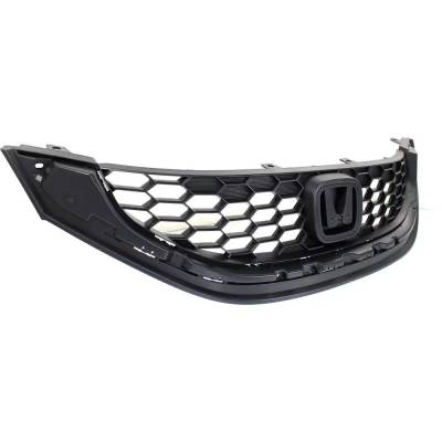 Rareelectrical - New Textured Black Grille Assembly Compatible With Honda Civic Hf 4 Cyl 1.8L Civic Lx 4 Cyl 1.8L - Image 3