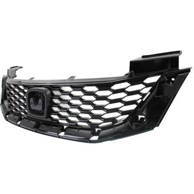 Rareelectrical - New Painted Black Grille Assembly Compatible With Honda Accord Ex 4 Cyl 2.4L Accord Ex-L 6 Cyl 3.5L - Image 2