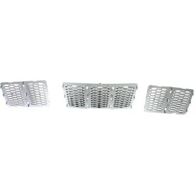 Rareelectrical - New Grille Assembly Compatible With Jeep Grand Cherokee Overland 6 Cyl 3.0L Grand Cherokee Limited 6 - Image 4