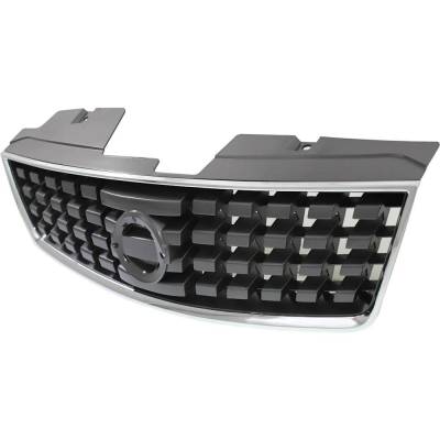 Rareelectrical - New Chrome Shell Grille Assembly Compatible With Nissan Sentra Sl 4 Cyl 2.0L Sentra S 4 Cyl 2.0L - Image 2