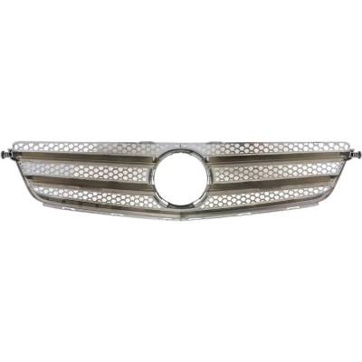 Rareelectrical - New Chrome Shell Grille Assembly Compatible With Mercedes Benz C350 4Matic 6 Cyl 3.5L C63 Amg Base 8 - Image 5