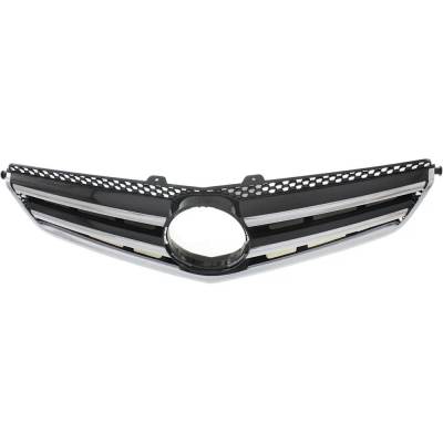Rareelectrical - New Chrome Shell Grille Assembly Compatible With Mercedes Benz C250 Base 6 Cyl 2.5L C250 4Matic 6 - Image 4