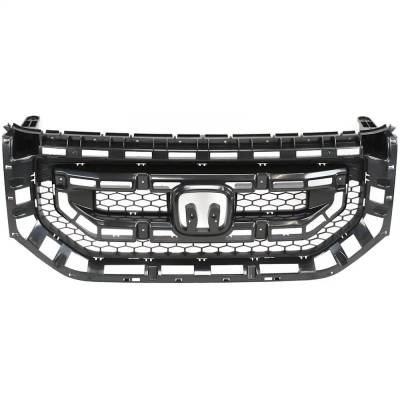 New Gray Grille Assembly Compatible With Honda Pilot Touring 6 Cyl 3.5L Pilot Lx 6 Cyl 3.5L Pilot Ex