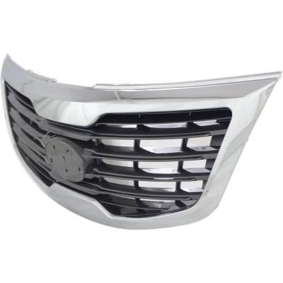 Rareelectrical - New Chrome Shell Grille Assembly Compatible With Kia Sportage Lx 4 Cyl 2.4L Sportage Ex 4 Cyl 2.4L - Image 2