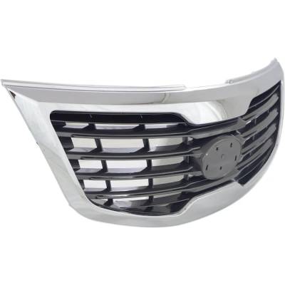 Rareelectrical - New Chrome Shell Grille Assembly Compatible With Kia Sportage Lx 4 Cyl 2.4L Sportage Ex 4 Cyl 2.4L - Image 3