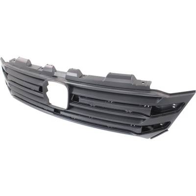 Rareelectrical - New Textured Black Grille Assembly Compatible With Honda Pilot Touring 6 Cyl 3.5L Pilot Elite 6 Cyl - Image 2