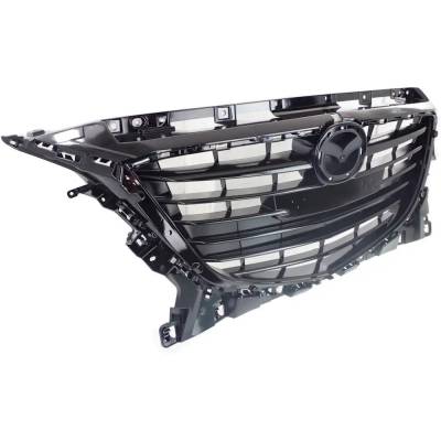 Rareelectrical - New Black Grille Assembly Compatible With Mazda 3 Sport Gx 4 Cyl 2.0L 3 I Sport 4 Cyl 2.0L 3 S - Image 3
