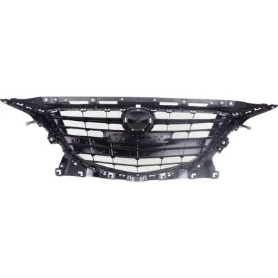 Rareelectrical - New Black Grille Assembly Compatible With Mazda 3 Sport Gx 4 Cyl 2.0L 3 I Sport 4 Cyl 2.0L 3 S - Image 5