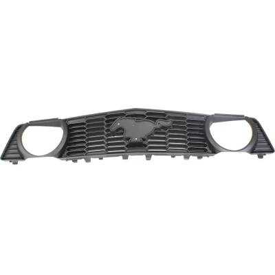 Textured Gray Grille Assembly Compatible With Ford Mustang Gt 8 Cyl 5.0L Mustang Gt 8 Cyl 4.6L