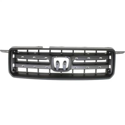 New Painted Gray Grille Assembly Compatible With Honda Pilot Ex 6 Cyl 3.5L Pilot Ex-L 6 Cyl 3.5L