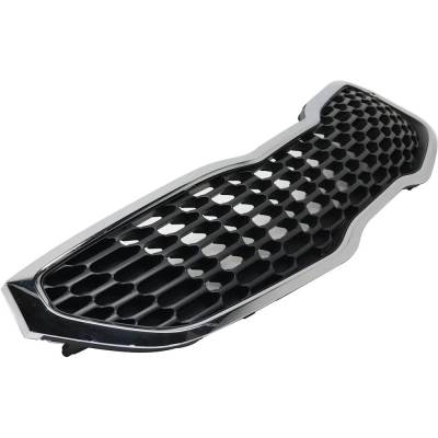Rareelectrical - New Chrome Shell Grille Assembly Compatible With Kia Forte Lx 4 Cyl 1.8L Forte Sx 4 Cyl 2.0L Forte - Image 3