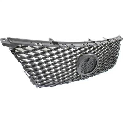 Rareelectrical - New Gray Grille Assembly Compatible With Lexus Is350 C 6 Cyl 3.5L Is250 Base 6 Cyl 2.5L Is350 C F - Image 3