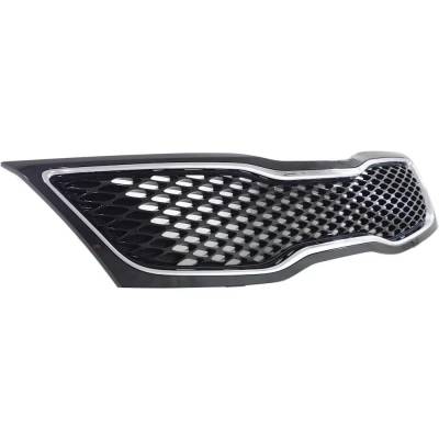 Rareelectrical - New Black Grille Assembly Compatible With Kia Optima Hybrid Lx 4 Cyl 2.4L Optima Lx 4 Cyl 2.4L - Image 3