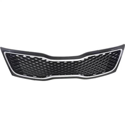 Rareelectrical - New Black Grille Assembly Compatible With Kia Optima Lx 4 Cyl 2.4L Optima Hybrid Lx 4 Cyl 2.4L - Image 4