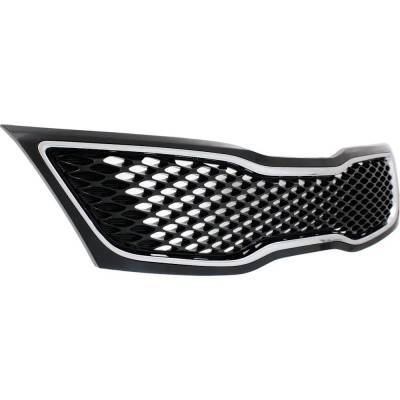 Rareelectrical - New Black Grille Assembly Compatible With Kia Optima Lx 4 Cyl 2.4L Optima Hybrid Lx 4 Cyl 2.4L - Image 3