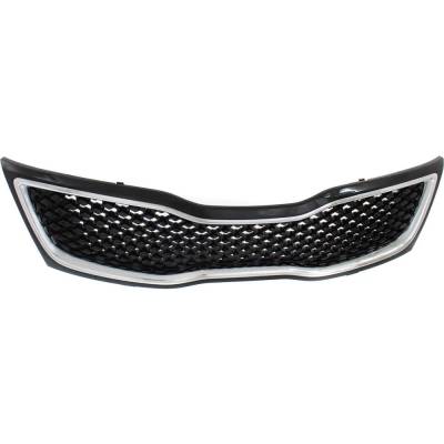 Rareelectrical - New Black Grille Assembly Compatible With Kia Optima Limited 4 Cyl 2.0L Optima Sx Turbo 4 Cyl 2.0L - Image 4