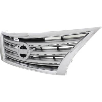 Rareelectrical - New Chrome Shell Grille Assembly Compatible With Nissan Sentra Fe+Sv 4 Cyl 1.8L Sentra Sv 4 Cyl 1.8L - Image 2