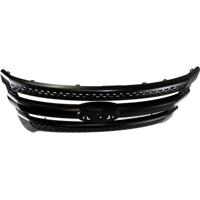 Rareelectrical - New Painted Black Grille Assembly Compatible With Ford Explorer Base 4 Cyl 2.0L Explorer Xlt 6 Cyl - Image 4
