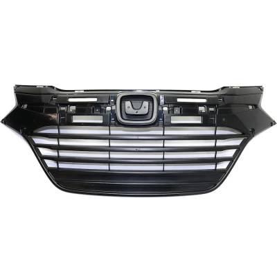 New Textured Black Grille Assembly Compatible With Honda Hr-V Lx 4 Cyl 1.8L Hr-V Ex-L 4 Cyl 1.8L