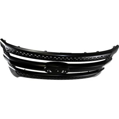 Rareelectrical - New Painted Black Grille Assembly Compatible With Ford Police Interceptor Utility Base 6 Cyl 3.7L - Image 4