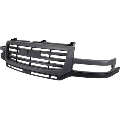 Rareelectrical - New Painted Gray Grille Assembly Compatible With Gmc Sierra 2500 Hd Sle 8 Cyl 6.0L Sierra 3500 - Image 2