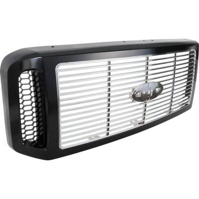 Rareelectrical - New Grille Assembly Compatible With Ford F-350 Super Duty Harley-Davidson Edition 10 Cyl 6.8L F-250 - Image 3